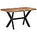 Tavolo da Pranzo 140x70x75 cm Legno Massello con Finitura Miele - Foto miniatura 7