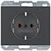 Berker 47157006 Steckdose Schuko K. 1 Anthrazit Matt (47157006)  - Foto miniatura 1