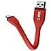 USB-Lightning MFi cable, 12cm, red 1 - Foto miniatura 1