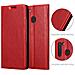 Custodia Compatibile Con Samsung Galaxy A21 In Rosso Mela - Coperchio Protettiva Con Chiusura Magnetica, Funzione Stand E Tasca Per Le Carte - Foto miniatura 6