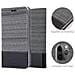 Custodia Compatibile Con Apple Iphone 11 Pro Max (xi Pro Max) In Grigio Nero - Coperchio Protettiva Con Chiusura Magnetica, Funzione Stand E Tasca Per Le Carte - Foto miniatura 6