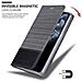 Custodia Compatibile Con Apple Iphone 11 Pro Max (xi Pro Max) In Grigio Nero - Coperchio Protettiva Con Chiusura Magnetica, Funzione Stand E Tasca Per Le Carte - Foto miniatura 7