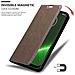 Custodia Compatibile Con Motorola Moto G7 / G7 Plus In Bruno Caffè - Coperchio Protettiva Con Chiusura Magnetica, Funzione Stand E Tasca Per Le Carte - Foto miniatura 7