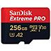 EXTREME PRO MICROSDXC 256GB+SD ADAPTER 200MB / S 140MB / S A2 C10 V - Foto miniatura 1