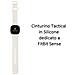 Cinturino 717 Originale Silicone Per Fitbit Sense Begie - Foto miniatura 2