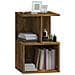Comodini 2 Pz Rovere Fumo 35x35x55 Cm In Legno Multistrato - Foto miniatura 3