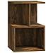 Comodini 2 Pz Rovere Fumo 35x35x55 Cm In Legno Multistrato - Foto miniatura 4