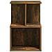 Comodini 2 Pz Rovere Fumo 35x35x55 Cm In Legno Multistrato - Foto miniatura 5