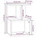 Comodini 2 Pz Rovere Fumo 35x35x55 Cm In Legno Multistrato - Foto miniatura 7