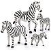 A Famiglia Zebra A Animali Zebra In Miniatura, Giocattoli Per Bambini Dai 3 Anni In Su (4 Pezzi) - Foto miniatura 1