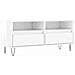 Mobile Porta Tv Bianco Lucido 100x34,5x44,5cm Legno Multistrato - Foto miniatura 2
