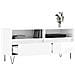 Mobile Porta Tv Bianco Lucido 100x34,5x44,5cm Legno Multistrato - Foto miniatura 4