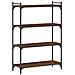 Libreria 4 Ripiani Rovere Marrone 80x30x120cm Legno Multistrato - Foto miniatura 2