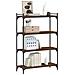 Libreria 4 Ripiani Rovere Marrone 80x30x120cm Legno Multistrato - Foto miniatura 3