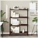 Libreria 4 Ripiani Rovere Marrone 80x30x120cm Legno Multistrato - Foto miniatura 1