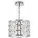 Lampadario A Sospensione Moderno Gelid Metallo Cromo Cristallo 1 Luce E27 60w - Foto miniatura 3