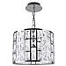 Lampadario A Sospensione Moderno Gelid Metallo Cromo Cristallo 1 Luce E27 60w - Foto miniatura 8