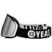 Maschera Apex Magnet Ski Snowboard Occhiali Argento / Logo Bianco - Foto miniatura 3