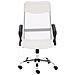 Sedia Scrivania Ergonomica Poltrona Ufficio traspirante Girevole Direzionale Bianco - Foto miniatura 3