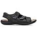 Casual Open Sandali Pelle Scarpe Uomo Nero Eu 41, 22060-00 - Foto miniatura 2