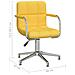 Sedia Da Pranzo Girevole Giallo Senape In Tessuto - Foto miniatura 8