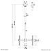 CL35-440BL16L Supporto monitor /TV a soffitto 37-70" - alt. 106-156 cm - Foto miniatura 20