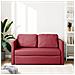 Divano Letto da Terra 2 in 1 Rosso Vino 112x174x55cm Similpelle - Foto miniatura 3