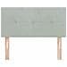 Testiera vitaXL Con Bottoni Grigio Chiaro 90 cm Velluto - Foto miniatura 4