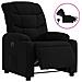 Poltrona Elettrica Reclinabile Nera in Tessuto - Foto miniatura 1
