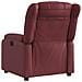 Poltrona Reclinabile Elettrica Rosso Vino in Similpelle - Foto miniatura 4