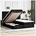 Pouf Letto con Materassi e LED Nero 180x200cm Similpelle - Foto miniatura 2