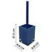 Scopino Wc D'appoggio Con Ciuffo In Setole Linea Rainbow Ra33 Blu - Foto miniatura 2