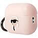 Cover Per Airpods 3 Silicone Nft Karl Head 3d Con Moschettone Pratico, Rosa - Foto miniatura 4