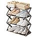 Scaffale Per Scarpe Modulare A X: Organizzazione E Stile Per La Tua Casa Grey - Foto miniatura 1