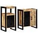 Set di mobili per il bagno 2 pcs Legno di mango solido e grezzo - Foto miniatura 8