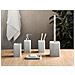 Set Da 5 Accessori Per Il Bagno Vilcanota Grigio Effetto Cemento - Foto miniatura 1