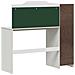 Scrivania Lavagna Bianco 120 x 45 x 118.5 cm Legno multistrato - Foto miniatura 7