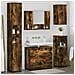 Set di mobili per il bagno 5 pcs Rovere fumo 30 x 35 x 192 cm - Foto miniatura 4