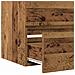 Mobile lavabo Rovere nero 41 x 39 x 62 cm Legno multistrato - Foto miniatura 9
