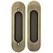 Set Maniglie A Scomparsa Per Porte Scorrevoli - Lega Di Zinco, Vari Colori Bronze - Foto miniatura 1