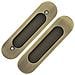 Set Maniglie A Scomparsa Per Porte Scorrevoli - Lega Di Zinco, Vari Colori Bronze - Foto miniatura 4