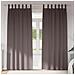 Tende con tende 2 pcs Marrone scuro 260x140cm Poliestere - Foto miniatura 2