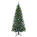 Albero di Natale artificiale con 300 LED Verde 180 cm PE e PVC - Foto miniatura 3