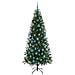 Albero di Natale artificiale con 300 LED Verde 180 cm PE e PVC - Foto miniatura 4