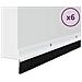 Spazzole per porte a vite 6 pcs Bianco 100 cm Lega di alluminio - Foto miniatura 3