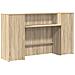 Banco Reception Rovere Sonoma 180x50x103,5 cm Legno Multistrato - Foto miniatura 1