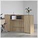 Banco Reception Rovere Sonoma 180x50x103,5 cm Legno Multistrato - Foto miniatura 3