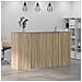 Banco Reception Rovere Sonoma 180x50x103,5 cm Legno Multistrato - Foto miniatura 4