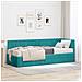 Struttura Letto Angolare con Materasso 2 pcs Turchese Velluto - Foto miniatura 2