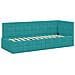 Struttura Letto Angolare con Materasso 2 pcs Turchese Velluto - Foto miniatura 6